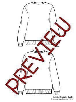 Free Ugly Christmas Sweater Craft | Holiday Sweater Craft