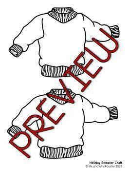 Free Ugly Christmas Sweater Craft | Holiday Sweater Craft