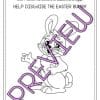 12 Decorate Your Own Easter Coloring Sheets | Bunny, Basket, Egg, Etc.
