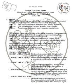 Design Your Own Home! | Technology Lesson Plan