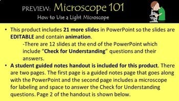 Microscope 101 - How to Use a Light Microscope | Editable
