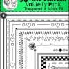 30 Page Borders Variety Pack - Simple Frames - Zig-Zag - Star - Swirl - Mr and Mrs Rooster 30 Page Borders Variety Pack - Simple Frames - Zig-Zag - Star - Swirl - Mr and Mrs Rooster