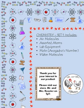 Science Page Borders: Chemistry - Set 1 | Portrait Borders