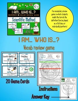 original-2792848-3.jpg Scientific Method Vocabulary BUNDLE | Word Wall | Game | Vocab Sheet