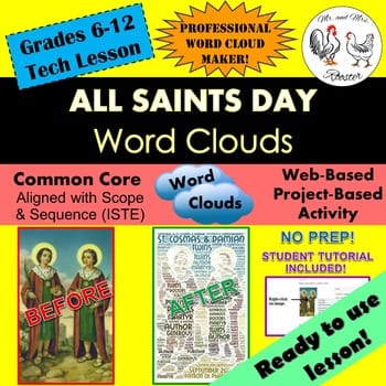 All Saints Day Word Clouds - Technology Lesson Plan - Mr and Mrs Rooster All Saints Day Word Clouds - Technology Lesson Plan - Mr and Mrs Rooster