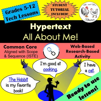 Hypertext - All About Me - Technology Lesson Plan - Back to School - Mr and Mrs Rooster Hypertext - All About Me - Technology Lesson Plan - Back to School - Mr and Mrs Rooster