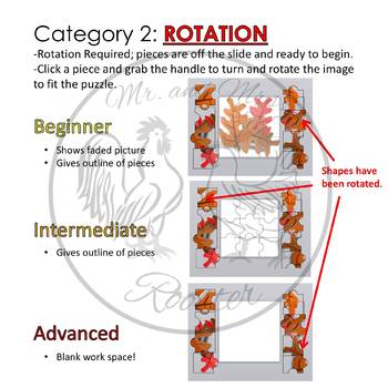Thanksgiving Puzzles - Google Slides Puzzles - Mouse Skills Technology Activity