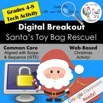 Christmas Digital Breakout - Santa's Toy Bag Rescue - Christmas Escape Room - Mr and Mrs Rooster