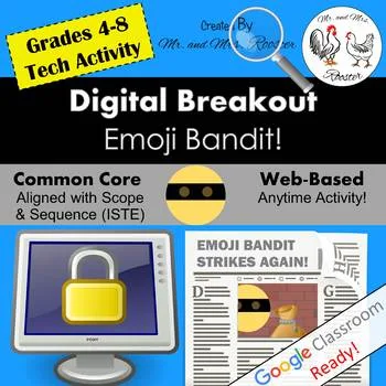 Emoji Bandit Digital Breakout - Mr and Mrs Rooster