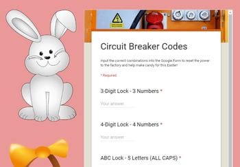 Easter Digital Breakout - Easter Candy Catastrophe! Easter Escape Room