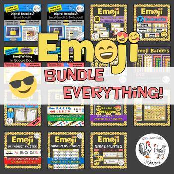 Emoji Classroom EVERYTHING Bundle - Mr and Mrs Rooster Emoji Classroom EVERYTHING Bundle - Mr and Mrs Rooster