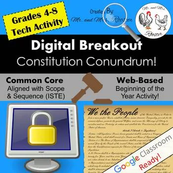 Constitution Day Digital Breakout - Mr and Mrs Rooster