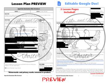 Hyperlink Destination Mini-Brochure Technology Lesson