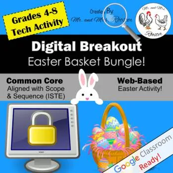 Easter Digital Breakout Escape Room - Easter Basket Bungle - Mr and Mrs Rooster