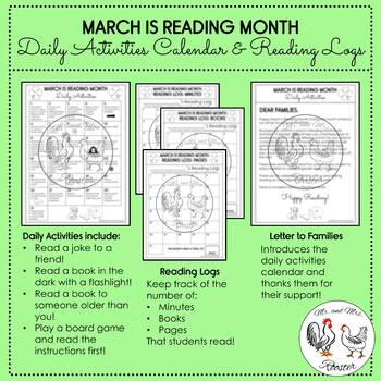 March is Reading Month Bundle | Digital Breakout, Calendar, Reading Logs, More!