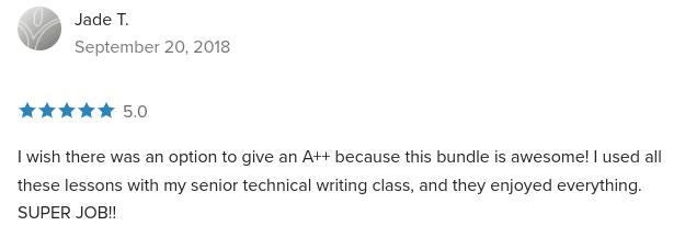 I Give These Technology Lessons A++ Because This Bundle Is Awesome Rating - Mr and Mrs Rooster