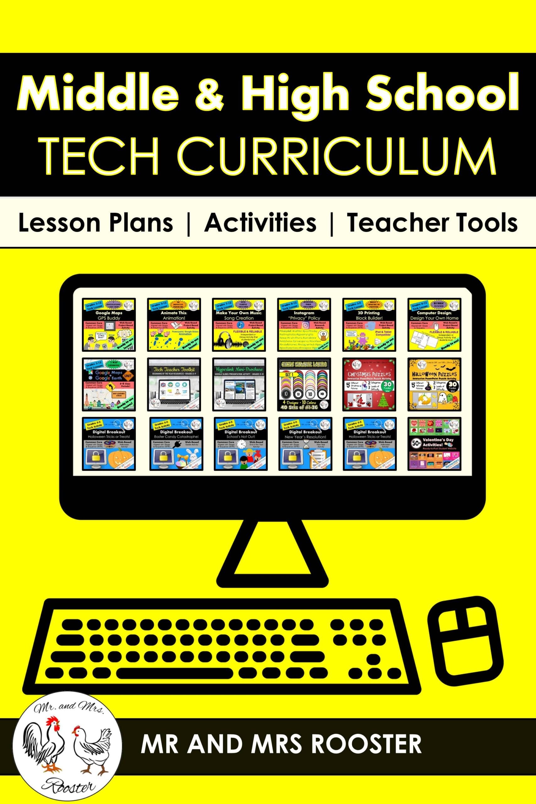 Middle and High School Technology - Mr and Mrs Rooster