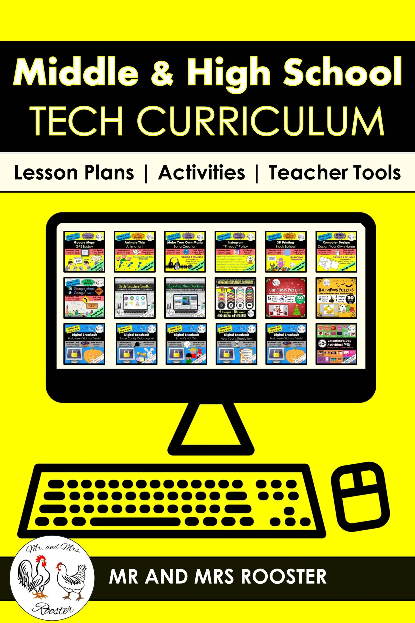 Middle and High School Technology - Mr and Mrs Rooster