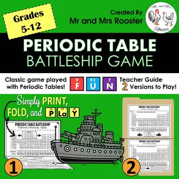 Periodic Table of Elements Battleship - Mr and Mrs Rooster Periodic Table of Elements Battleship - Mr and Mrs Rooster